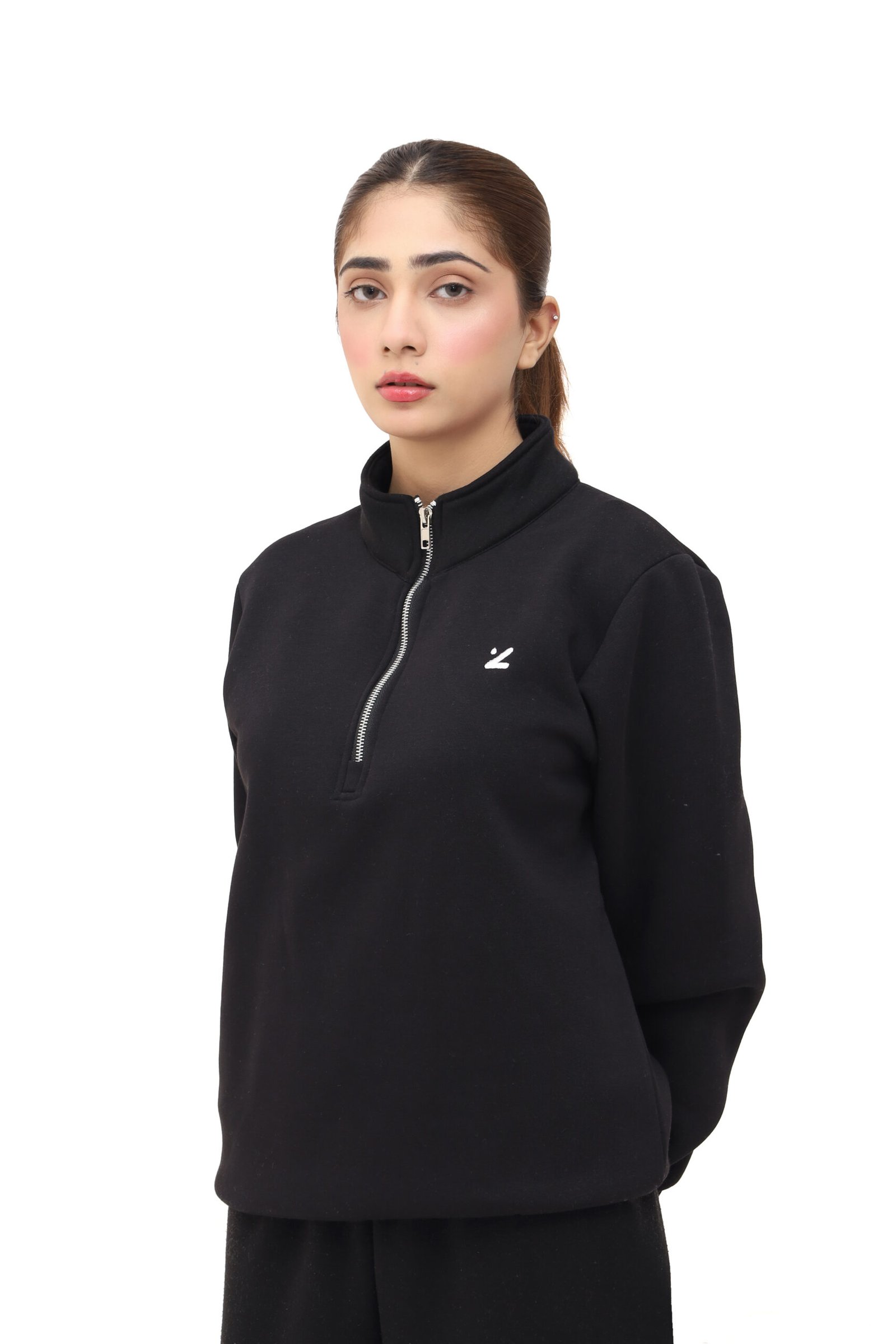 Knitted Quarter Zipper (Black) - Image 6